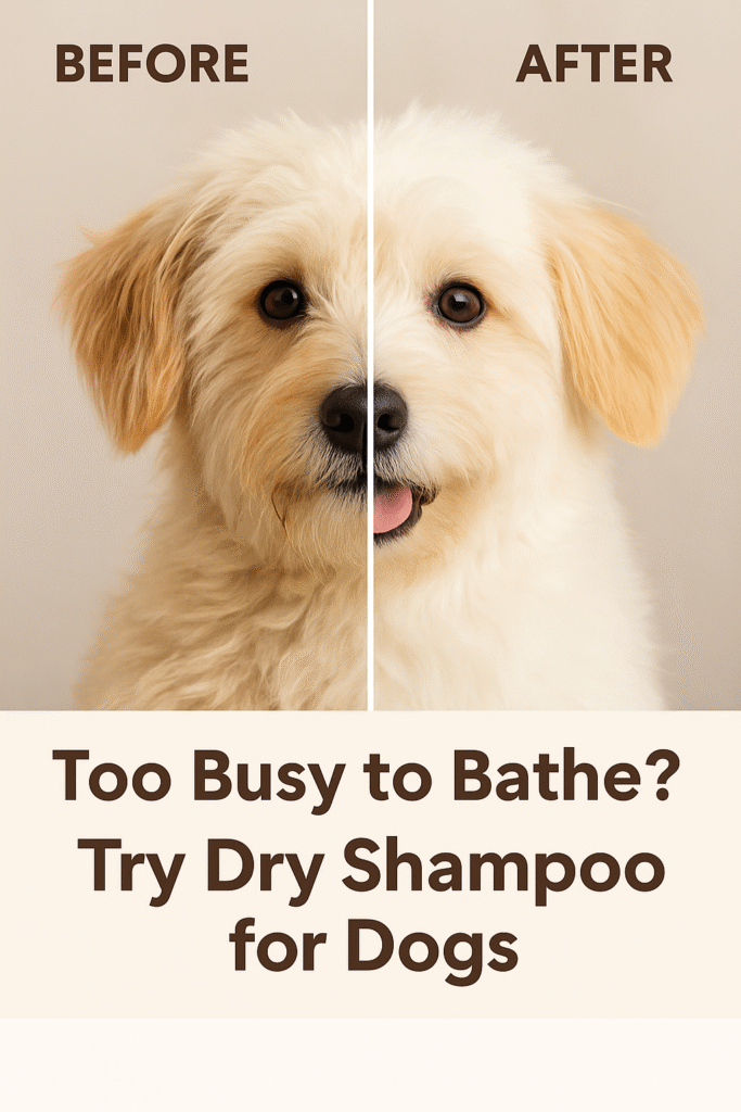 Dry Shampoo for Dogs = Game Changer