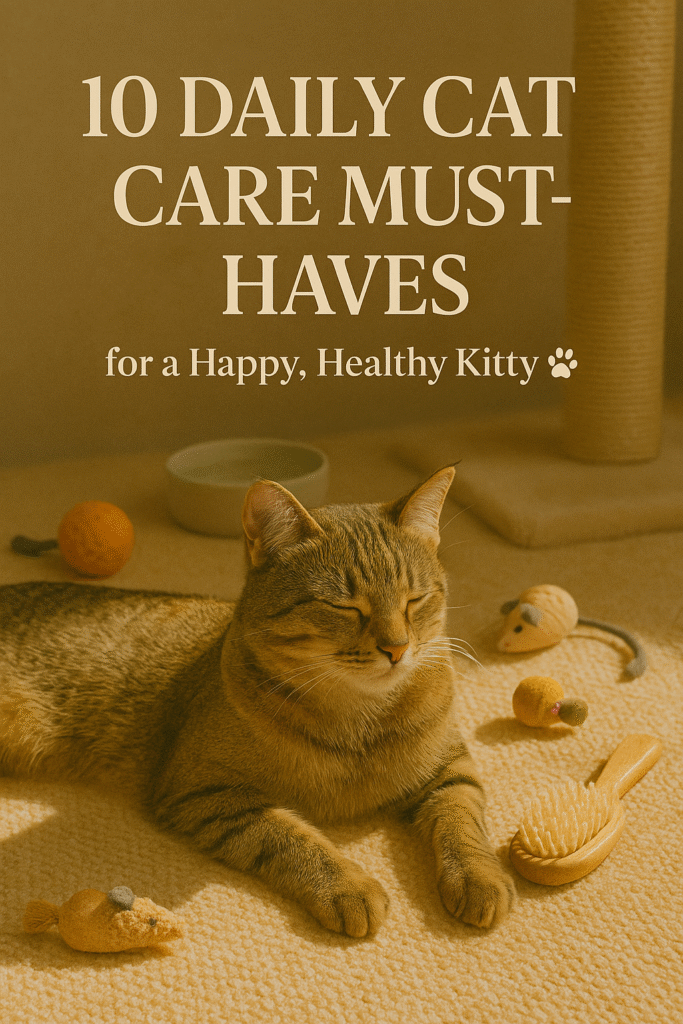 Keep Your Cat Happy with These 10 Must-Have Daily Care Items