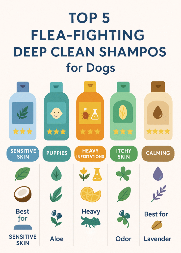 Best Deep Cleansing Shampoos for Dogs with Fleas & Ticks