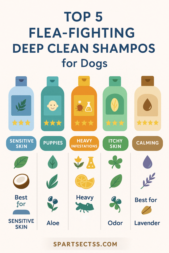 Best Deep Cleansing Shampoos for Dogs with Fleas & Ticks