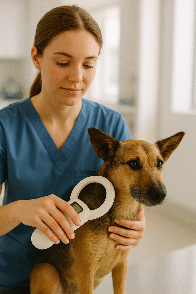 Check for ID Tags or Microchip