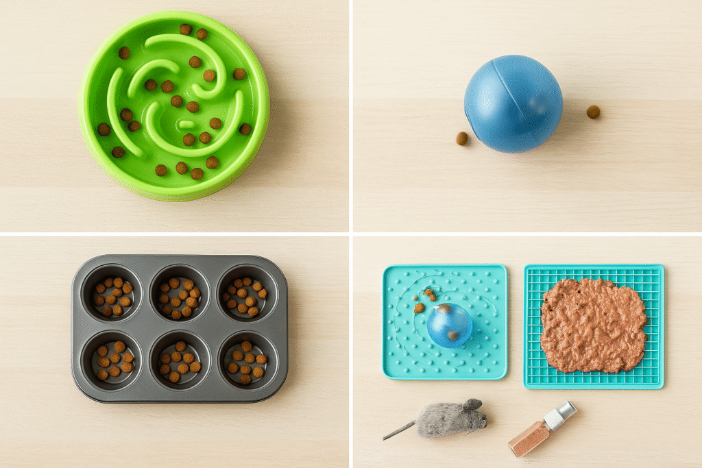 Puzzle Feeders Stimulate While They Eat