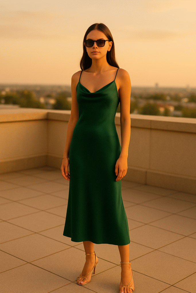 Sleek Satin & Silk Dresses
