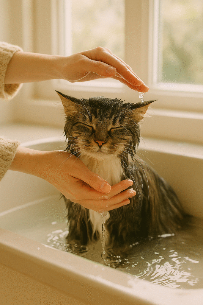 Bathing Your Cat When and How