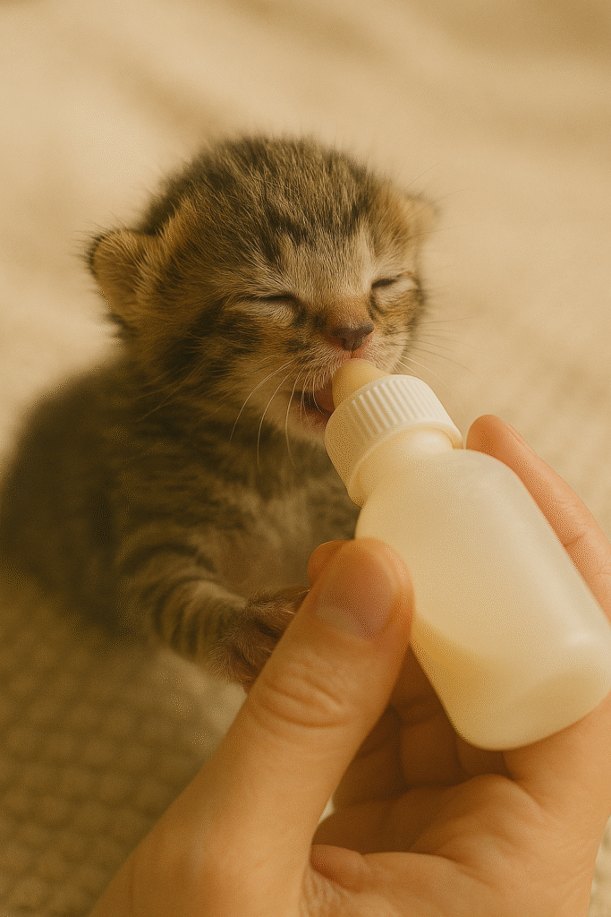 Week 1–2: Newborn Kitten Care
