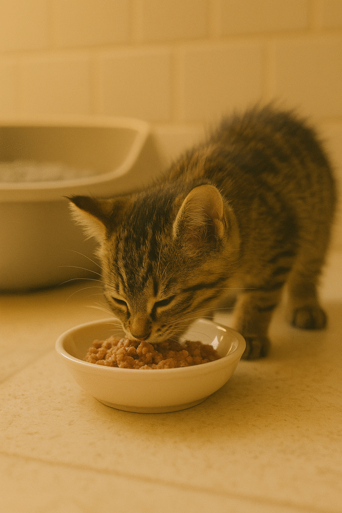 Week 7–8: Weaning and Litter Training